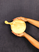 Деревянная менажница из Сибирского кедра для подачи, сервировки "Гамбургер"