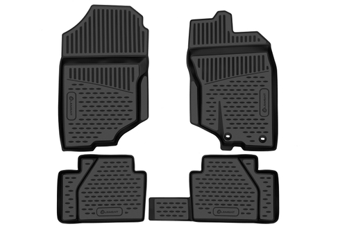 Коврики в салон для HONDA Insight 2009 - правый руль, 4шт. (полиуретан) ELEMENTAN0224210K