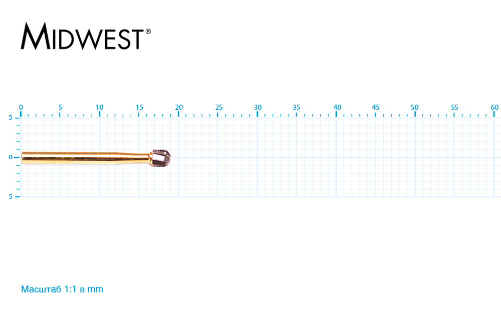 Бор твердосплавный Midwest - 504 FG 8 Multiprep
