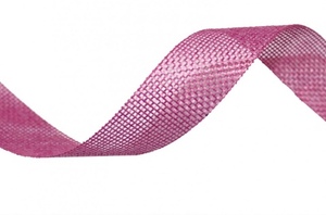 Лента Лен искусственный Розовая