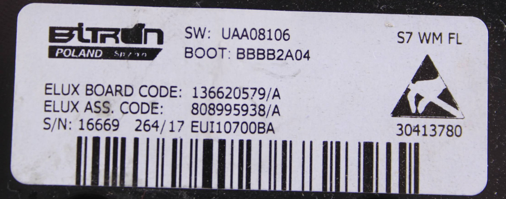 Модуль индикации стиральной машины AEG 136620579/A