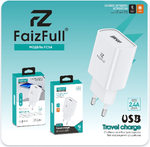 Зарядное устройство FaizFull FC54 2.4A USB White