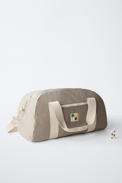 ZARA БАЗОВАЯ СУМКА-БОУЛИНГ, СЕРЫЙ