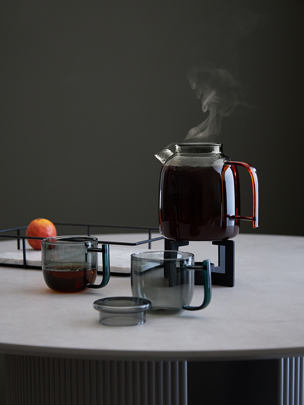 Набор из чайника и двух чашек misty, 1,5 л