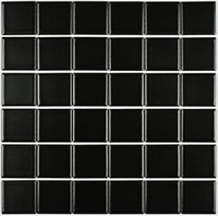 Мозаика из керамогранита Manila Black/Манила черный (48х48) 306х306х6 мм