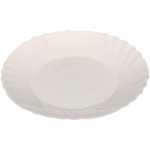 Тарелка «White magic» 20,4*2см стеклокерамика Фестоны