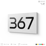 Номер на дверь 367, табличка на дверь для офиса, квартиры, кабинета, аудитории, склада, белая 120х70 мм, Айдентика Технолоджи