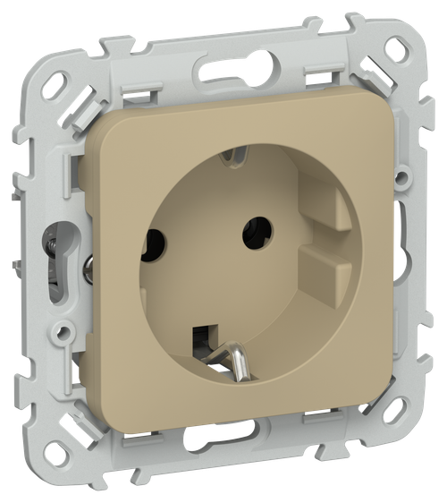 FLITE Розетка с заземлением без защитных шторок 16А РС11-0-ФлХ хаки IEK