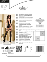 Очаровательные чулки с узорами в области резинки (Размер: 1-2 размер) (Цвет: черный)