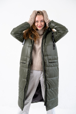 Пальто зимнее "Джой" хаки