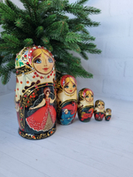 Матрешка сказка микс 5мест 15см