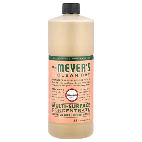 Mrs. Meyers Clean Day, универсальный концентрат, герань, 946 мл (32 жидк. унции)