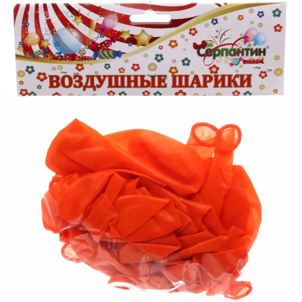 Воздушные шары «Кристалл» 25шт 12»/30см оранжевый