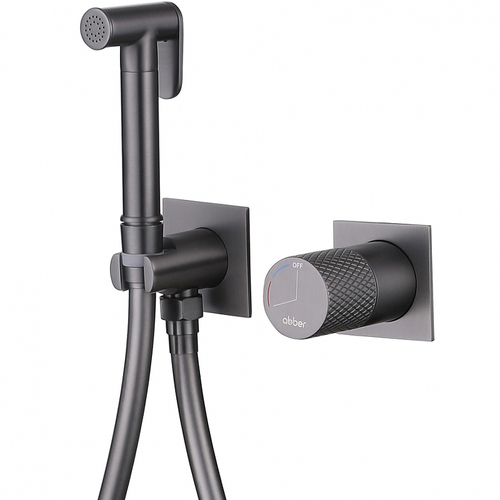 Гигиенический душ со смесителем Abber Rund AF8725NG Никель