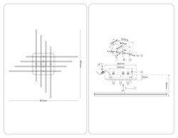 Ambrella Потолочный светодиодный светильник с пультом LineTech FL6262