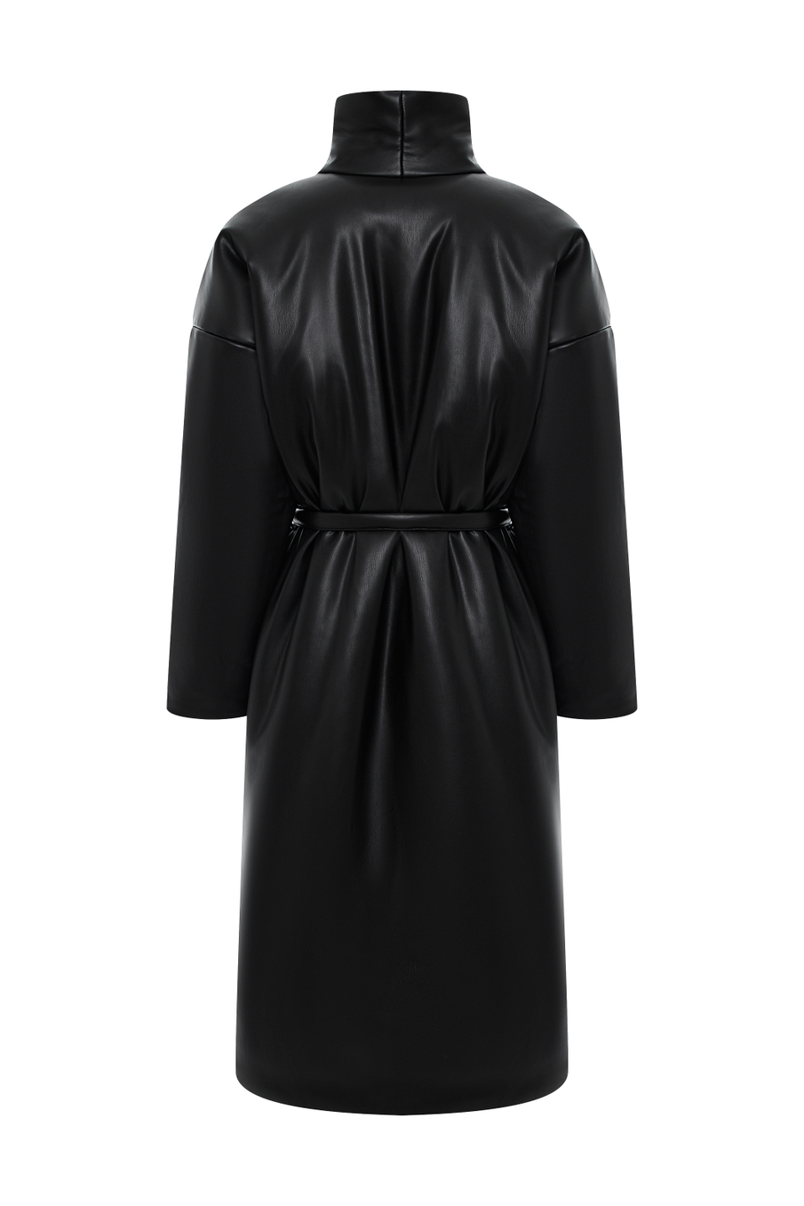 Пальто из экокожи