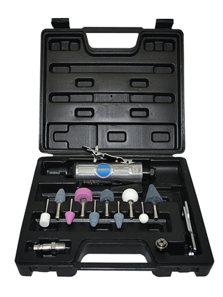 Машинка зачистная пневматическая с аксессуарами