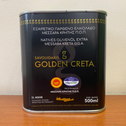 Оливковое масло EXTRA VIRGIN OLIVE OIL P.D.O. MESSARA "GOLDEN CRETA"-Крит 500 мл, ж/б, Греция-Крит