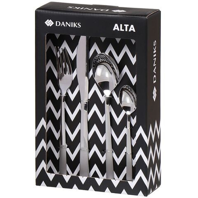 Набор столовых приборов нерж сталь, 24 пр, Daniks, Alta