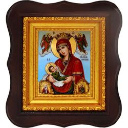 Млекопитательница. Икона Божией Матери на холсте.