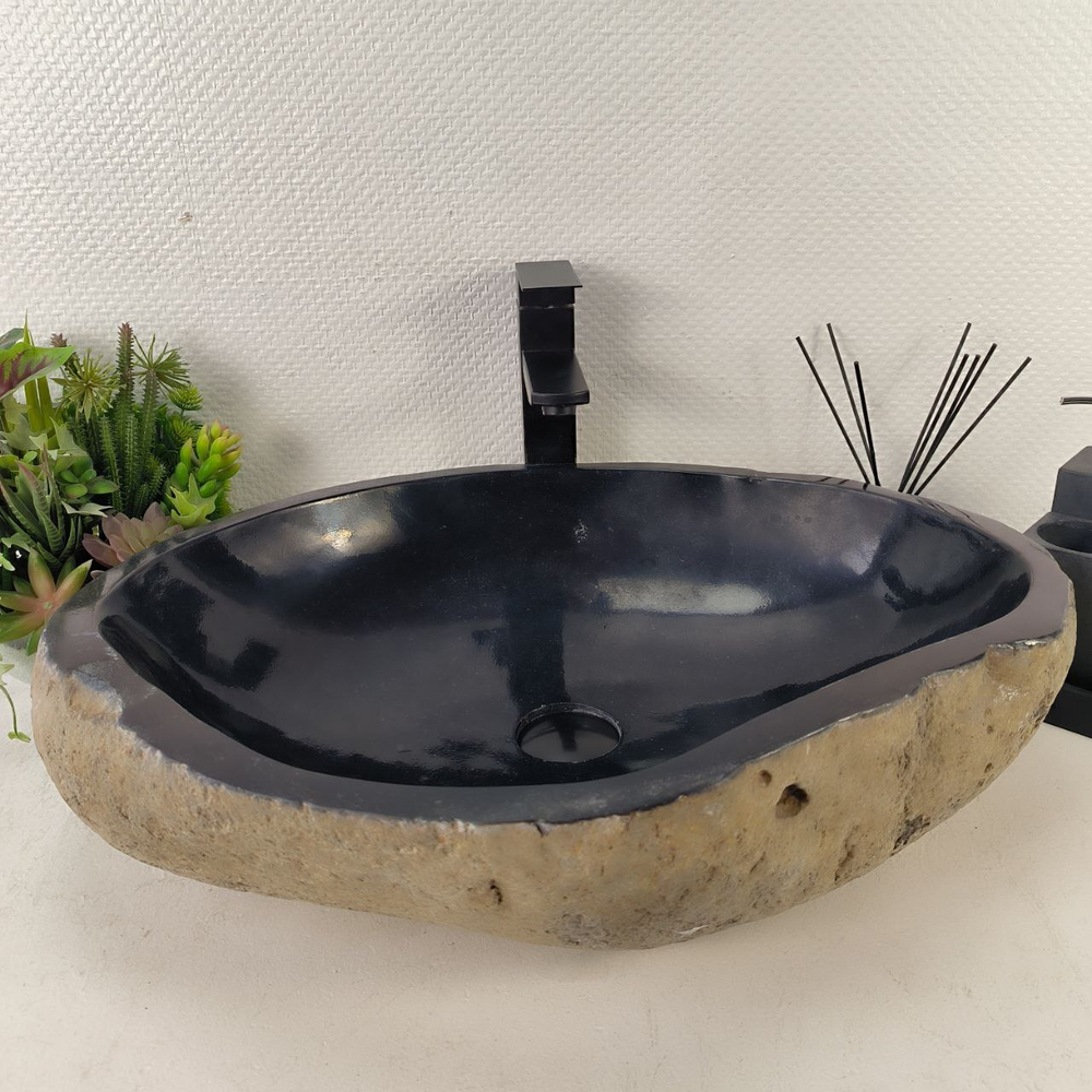 Раковина из речного камня RS-65079 60*45*15 0857