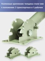 Транцевые колёса перекидные с усиленным креплением "Ёжик" (для лодок НДНД) (оцинковка, лак)