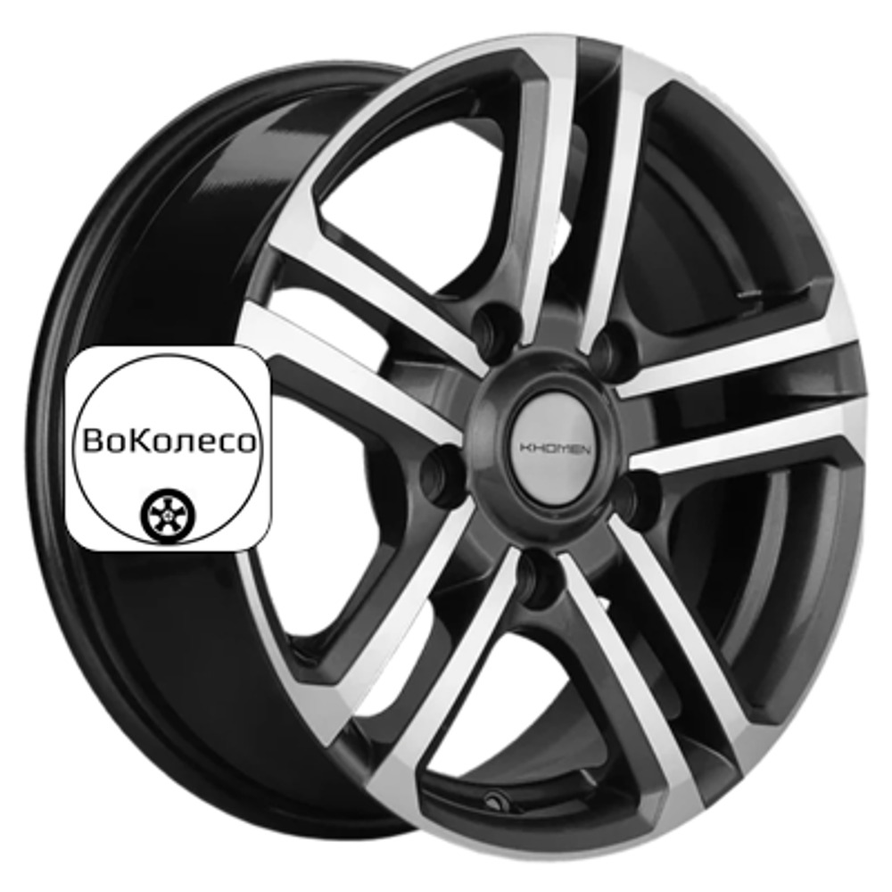 6,5x16/5x139,7 ET35 D98,5 KHW1602 (Niva 4x4 Bronto) Gray-FP Khomen Wheels