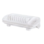 Сушилка для посуды со сливом (белый)