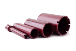 Сегментная алмазная коронка MESSER REDLINE по граниту диаметр 18 мм длина 100 мм