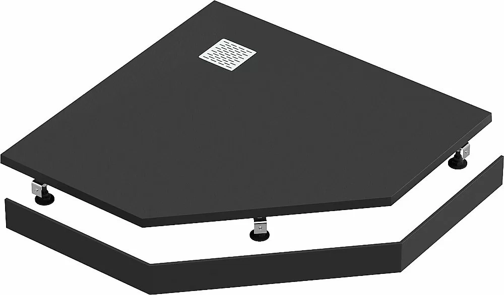 Душевой поддон Good Door Essentia PNT ЛП00277 100x100 черный