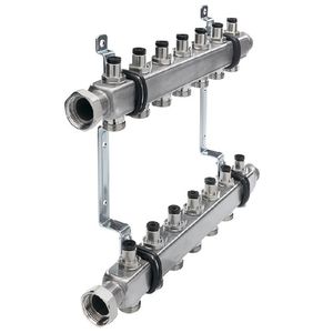 Коллекторные блоки TECE с запорными вентилями в сборе квадратного сечения из нержавеющей стали