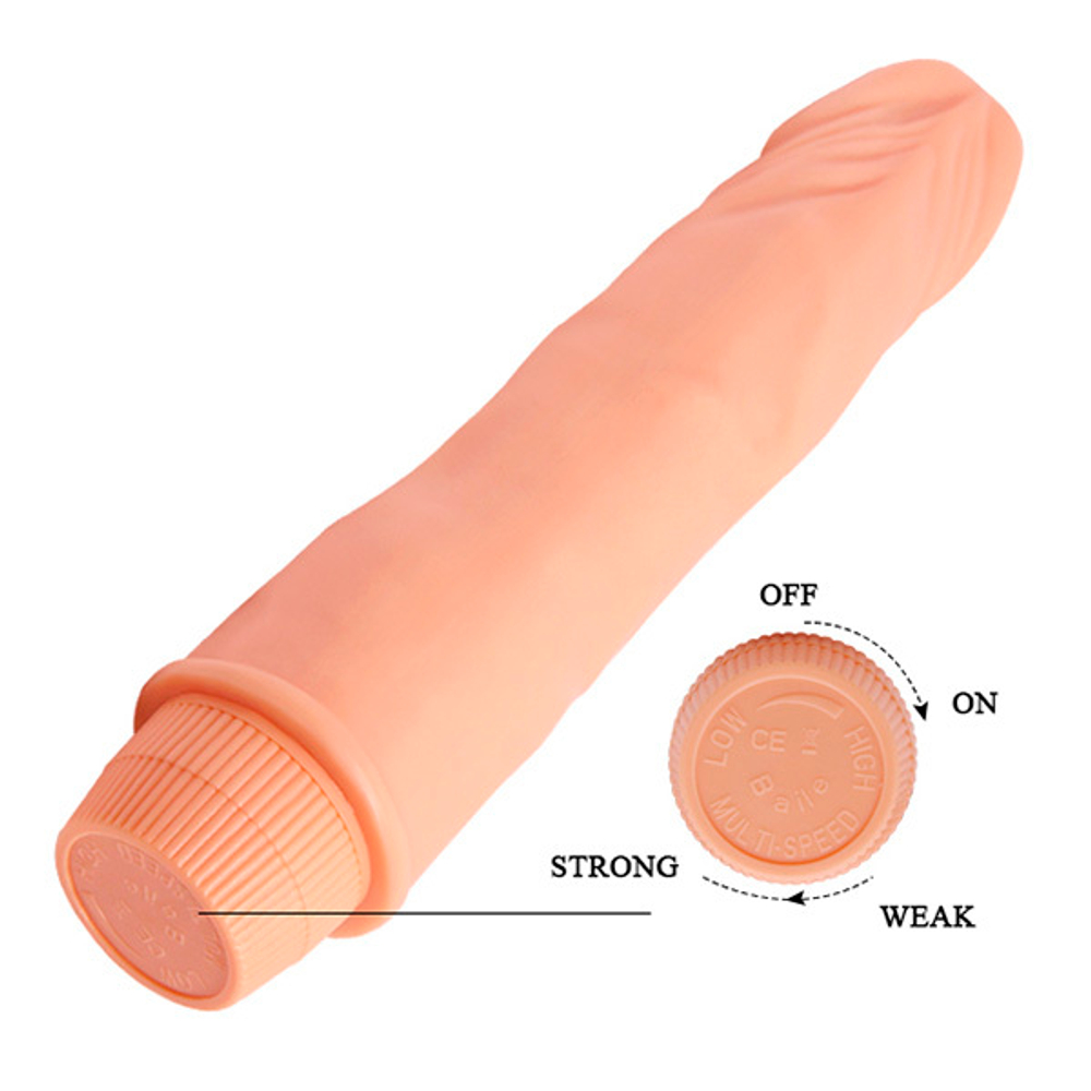 Телесный вибратор-реалистик 21,5см Baile Barbara Dwarf BW-001050R