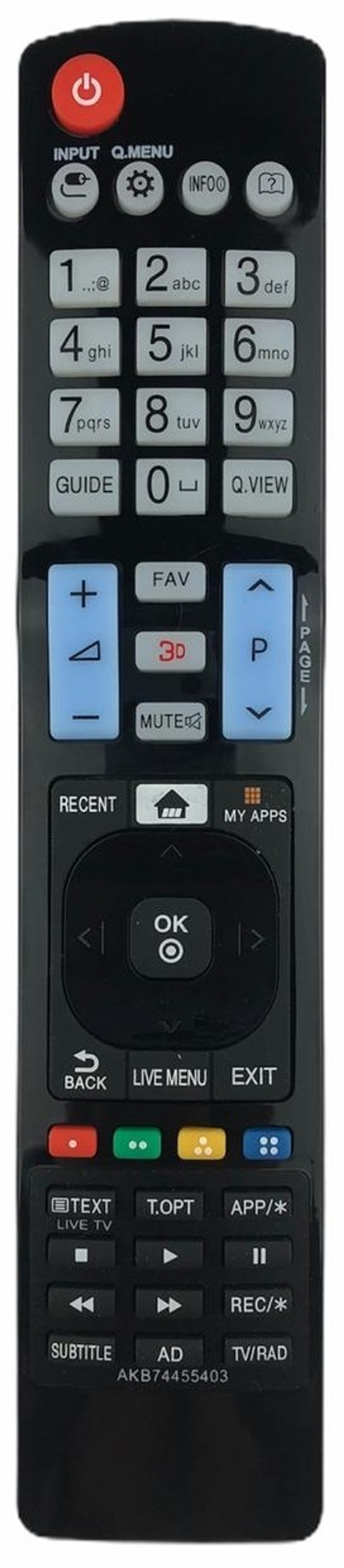 Пульт для телевизора LG AKB74455403
