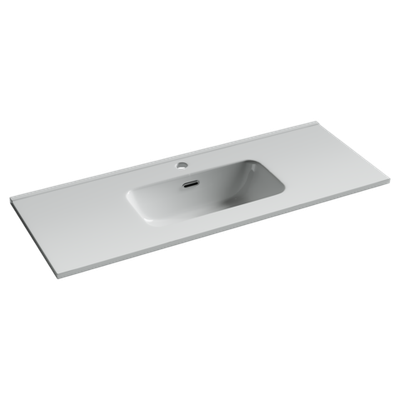 CN7027 Раковина мебельная накладная Compact 1010x395x175, цвет белый