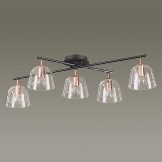 4455/5C MODERNI LN20 183 черный, медный Люстра потолочная E14 5*40W 220V JOSEPH