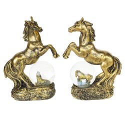 GAEM Фигурка декор в стекл шаре "Лошадь", L10 W5 H14 см, 2в.