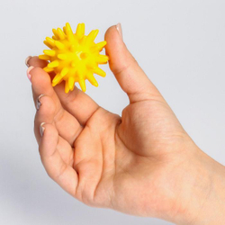 Развивающий массажный мячик с шипами, «Веселый Ёжик», твёрдый,d= 5 см, цвет МИКС
