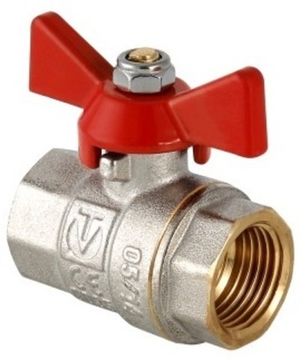 Кран шаровой Valtec Base 3/4" ВР/ВР ручка-бабочка (арт. VT.217.N.05)