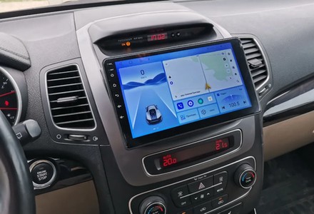 Магнитола для KIA Sorento 2 XM 2012-2020 (отдельный экран климата, без штатной КЗВ) - FarCar DX224NM монитор 9" IPS на Android 13, 4+64Гб, CarPlay