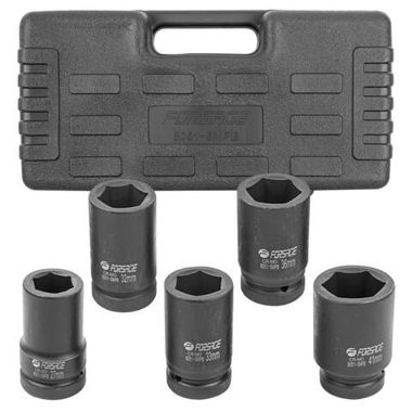 Набор головок ударных глубоких 5пр.,1''(6-гр)(27,32,33,36,41мм),в кейсе Forsage F-8051-5MPB