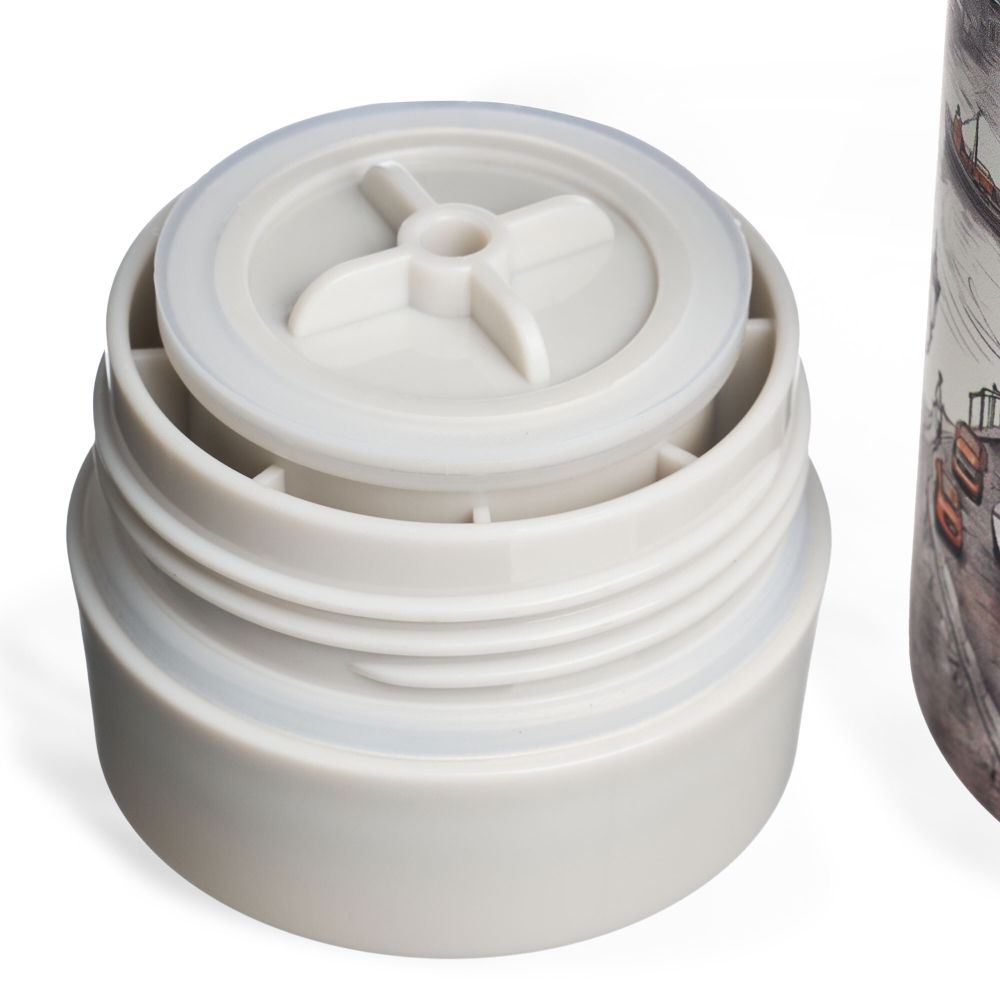 ТЕРМОКРУЖКА ГОРОД 350 МЛ, КОЛБА НЕРЖ.СТАЛЬ 18/10