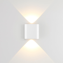 7192/2WL HIGHTECH ODL27 Настенный светильник белый/металл IP20 LED 2W 3000K 220V MAGNUM