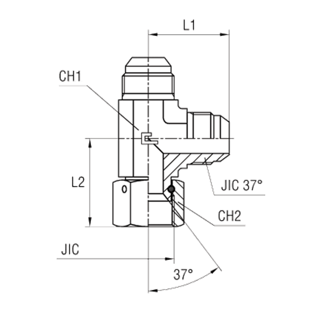 Соединение PNL JIC 1/2"