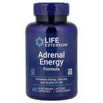 Life Extension, Adrenal Energy Formula, средство для поддержки надпочечников, 60 вегетарианских капсул