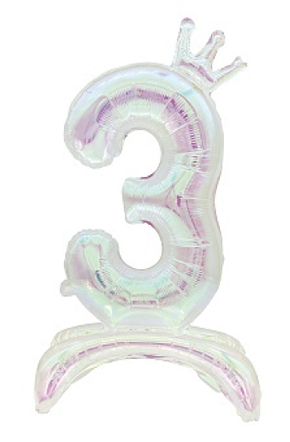 К Цифра 3 Корона на подставке Хамелеон 32''/81 см.