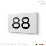 Табличка с номером 88 на дверь квартиры, для офиса, кабинета, аудитории, склада, белая 120х70 мм, Айдентика Технолоджи