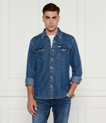 Джинсовая рубашка Guess Jeans - голубой(M4YH55 D5EI1)