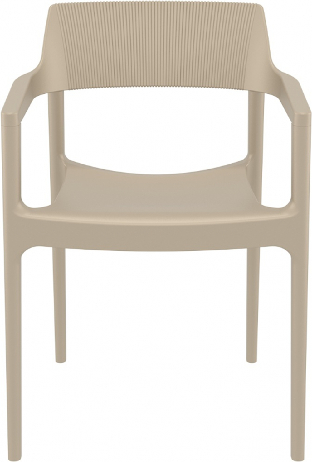 Кресло пластиковое Siesta Contract Tulum, бежевый