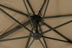 "Римини" зонт уличный 3х3м на боковой алюминиевой опоре, тент бежевый