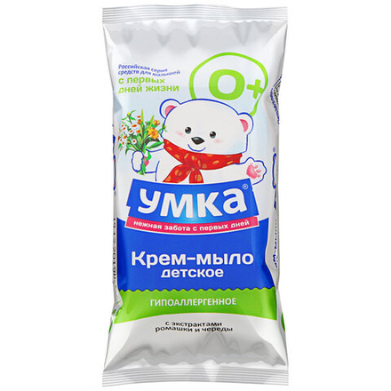 Умка Крем-мыло Детское ромашка и череда 80 гр